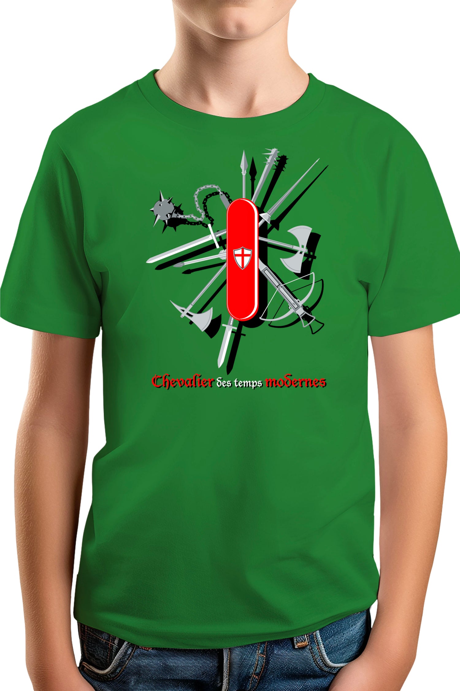 T-Shirt Garçon Chevalier des temps modernes