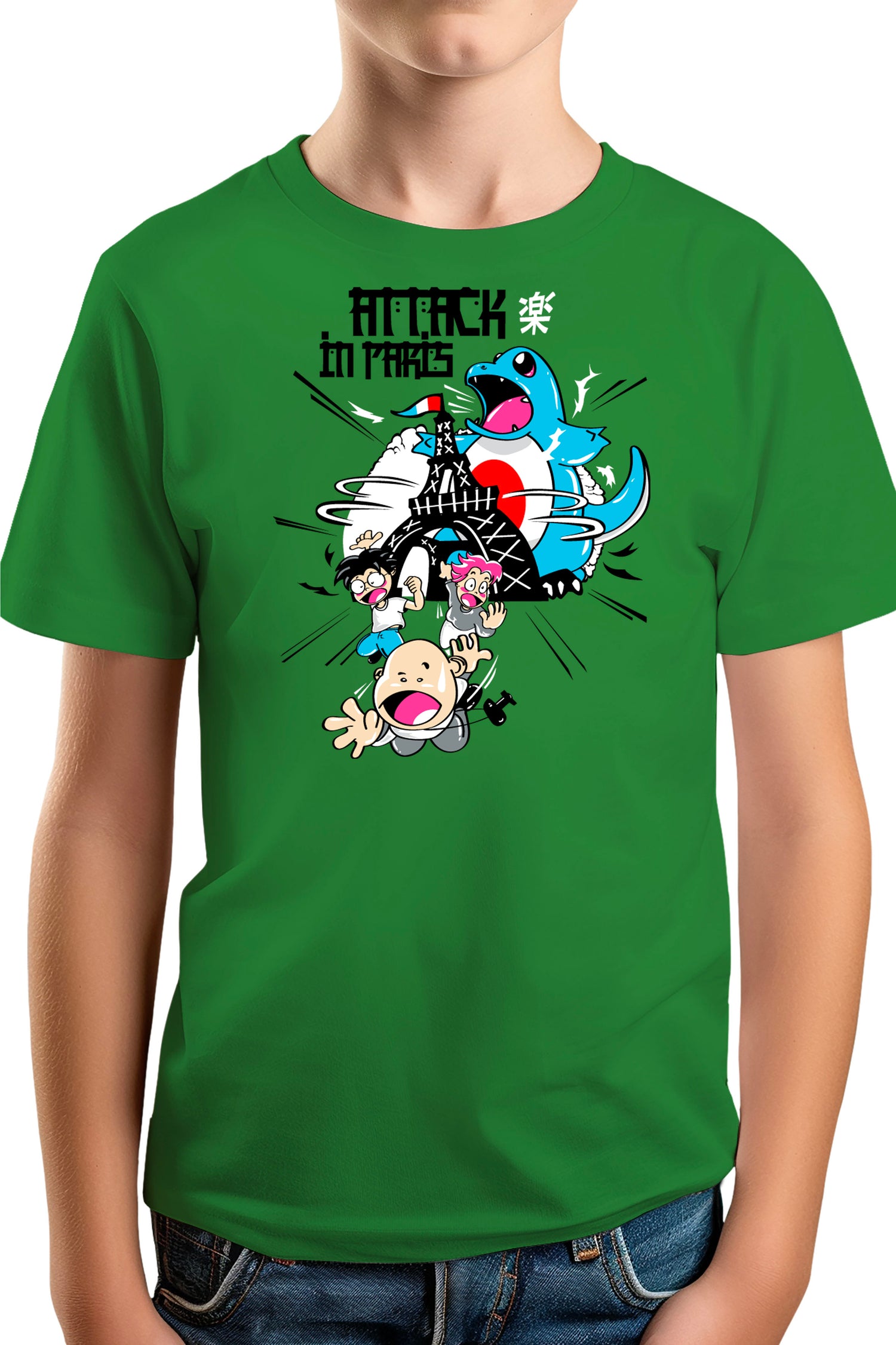 T-Shirt Garçon Attack In Paris Carapuce