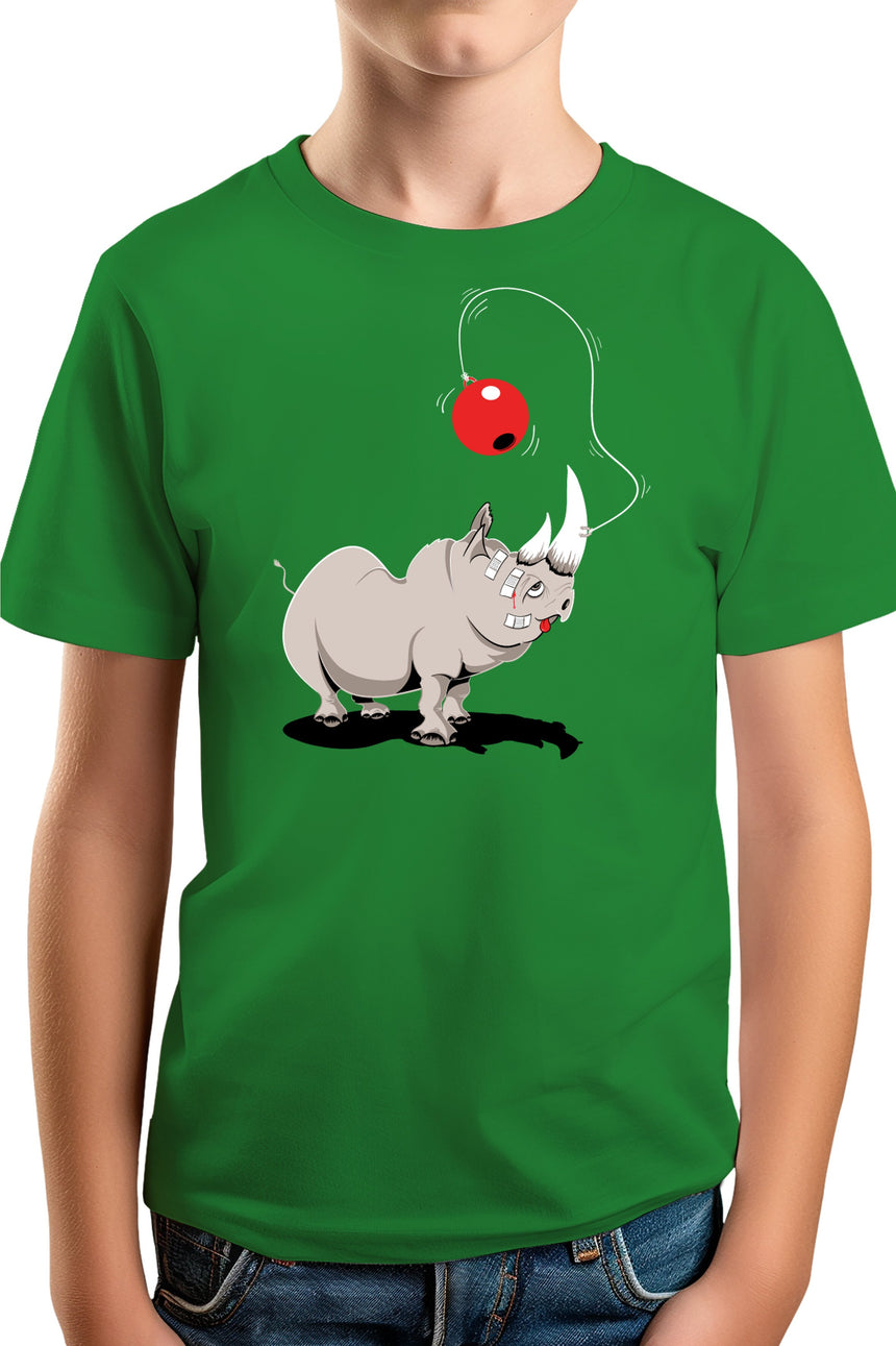 T-Shirt Garçon Rhino bilboquet boule rouge