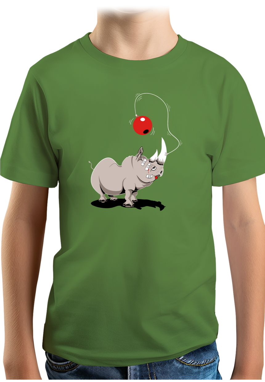 T-Shirt Garçon Rhino bilboquet boule rouge