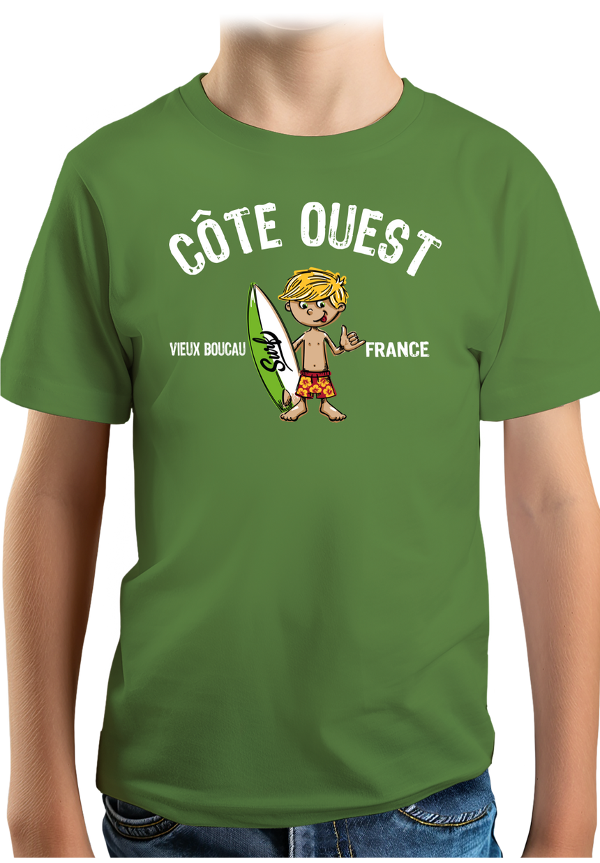 T-Shirt Garçon Petit surfeur personnalisé