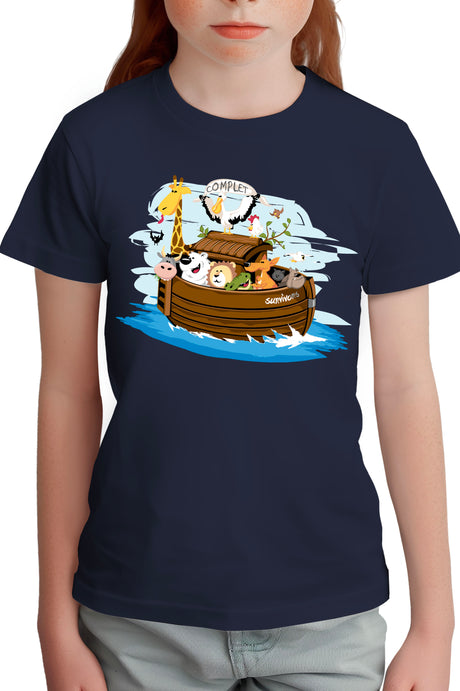 T-Shirt Fille Arche de Noe Recto Verso