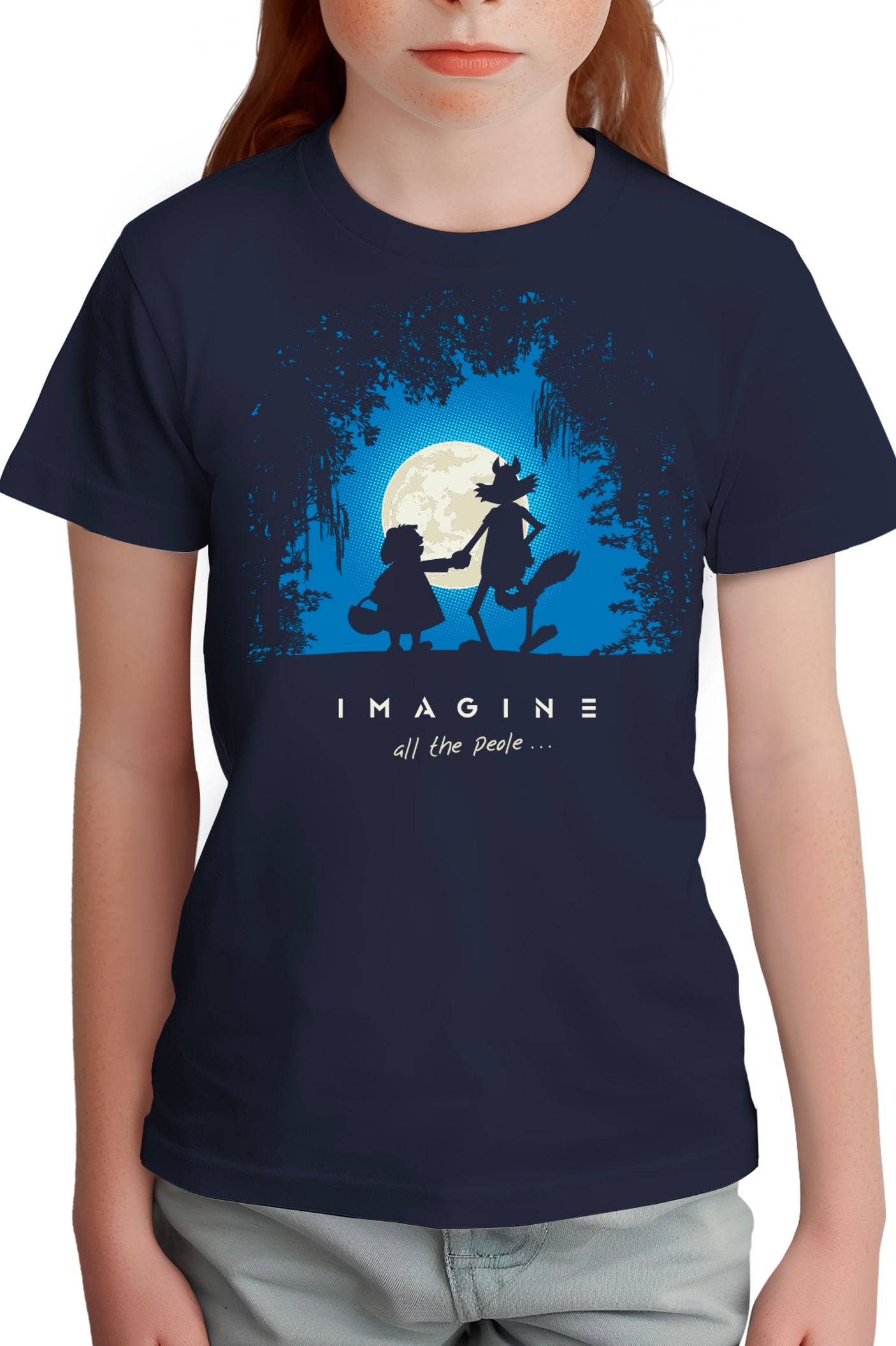 T-Shirt Fille Conte loup et chaperon