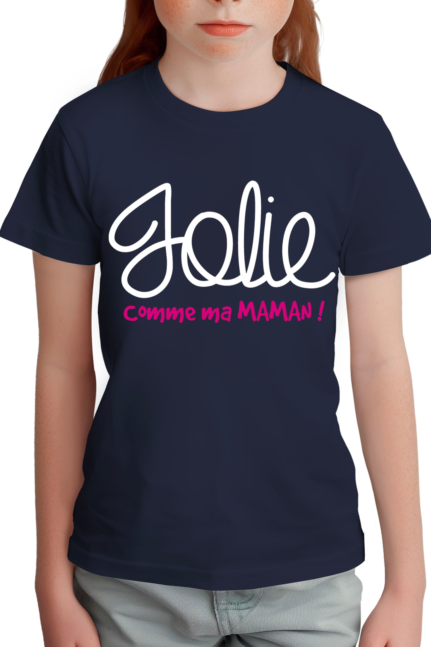 T-Shirt Fille Jolie comme ma maman