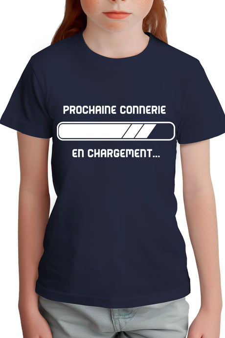 T-Shirt Fille Prochaine connerie en chargement