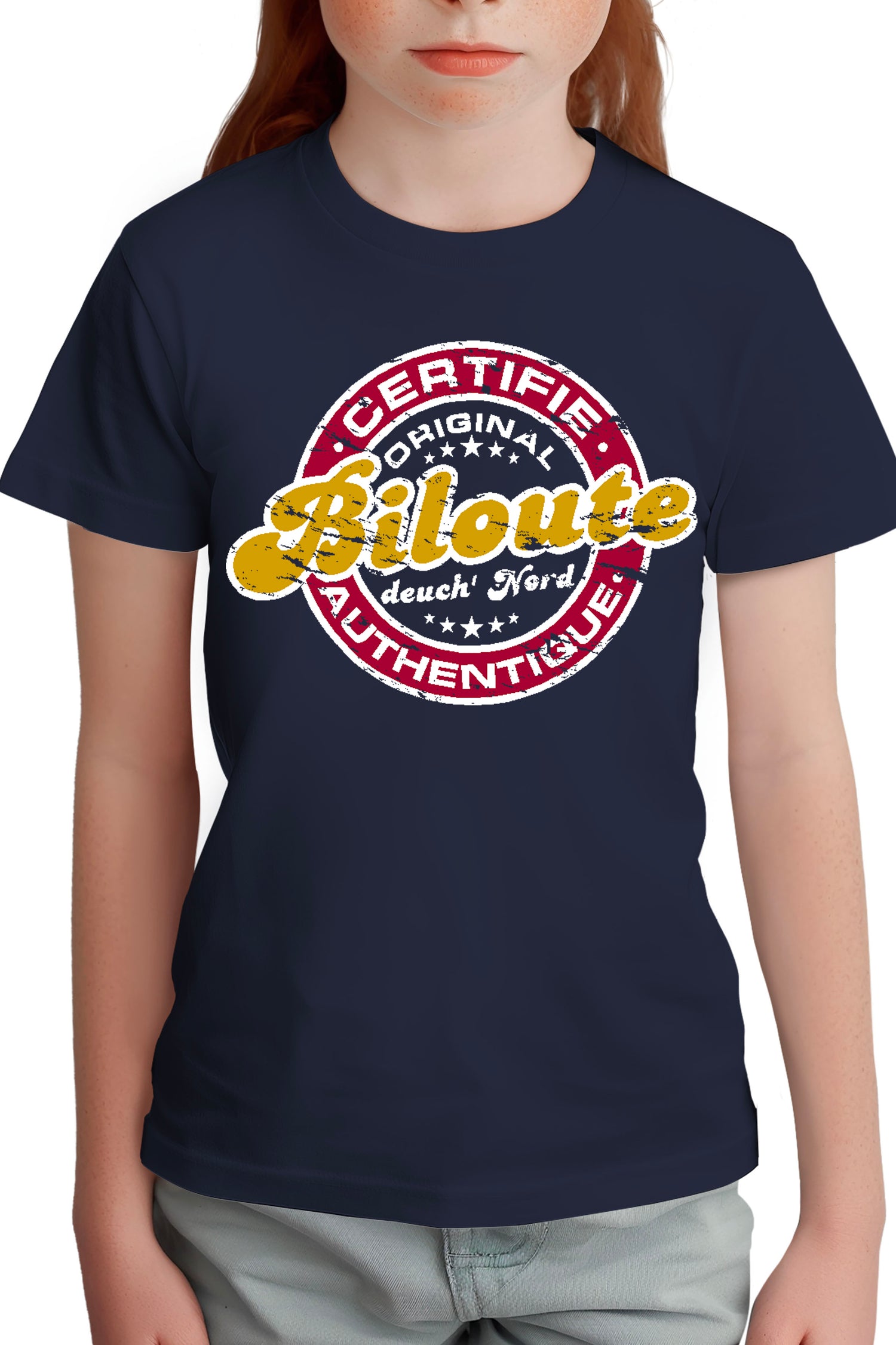 T-Shirt Fille Certifie authentique biloute