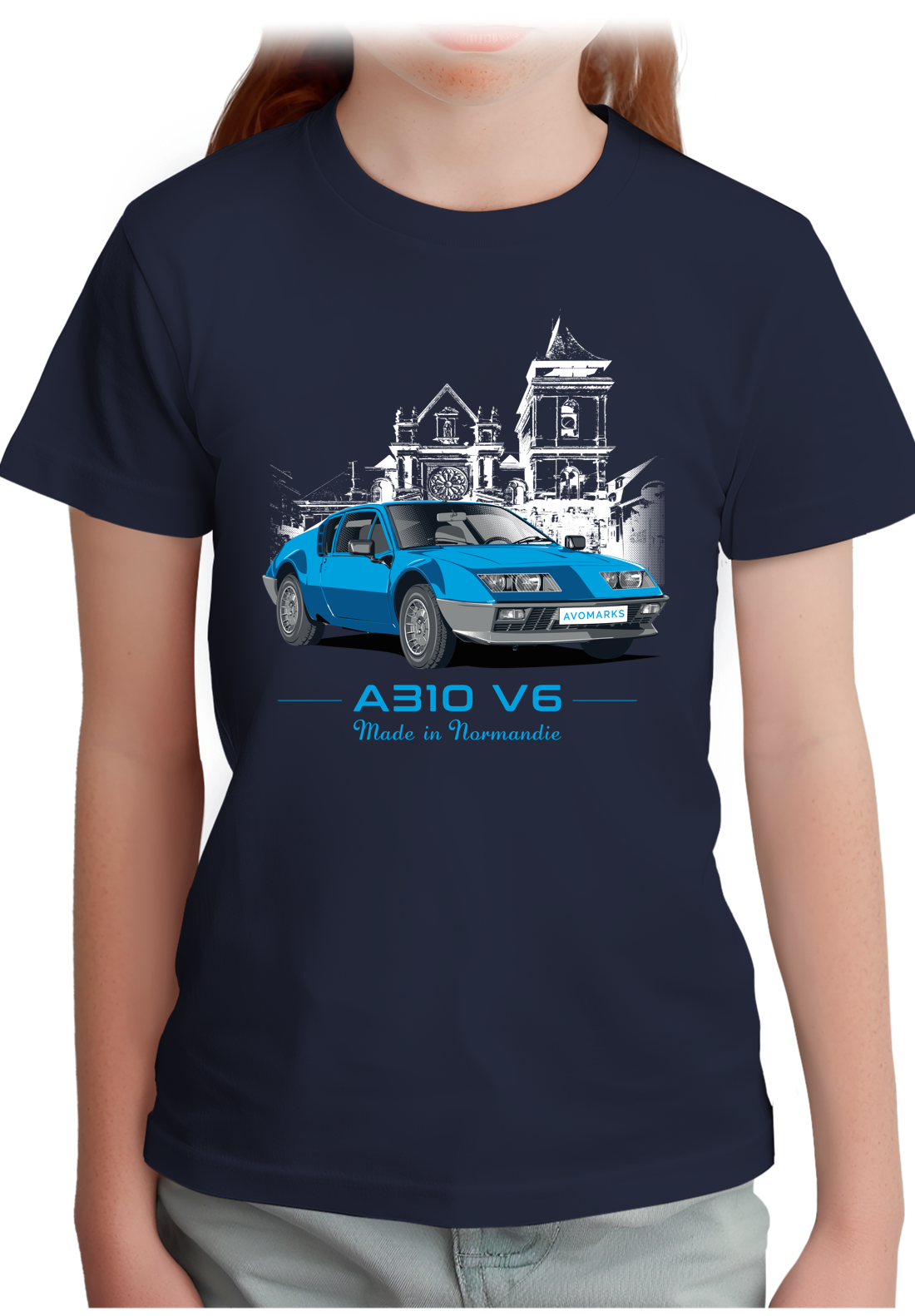 T-Shirt Fille A310 V6 Made in Normandie