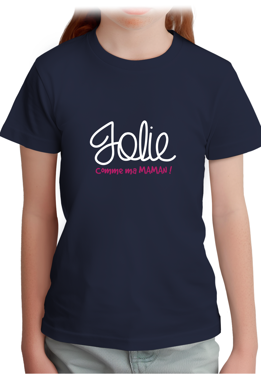 T-Shirt Fille Jolie comme ma maman