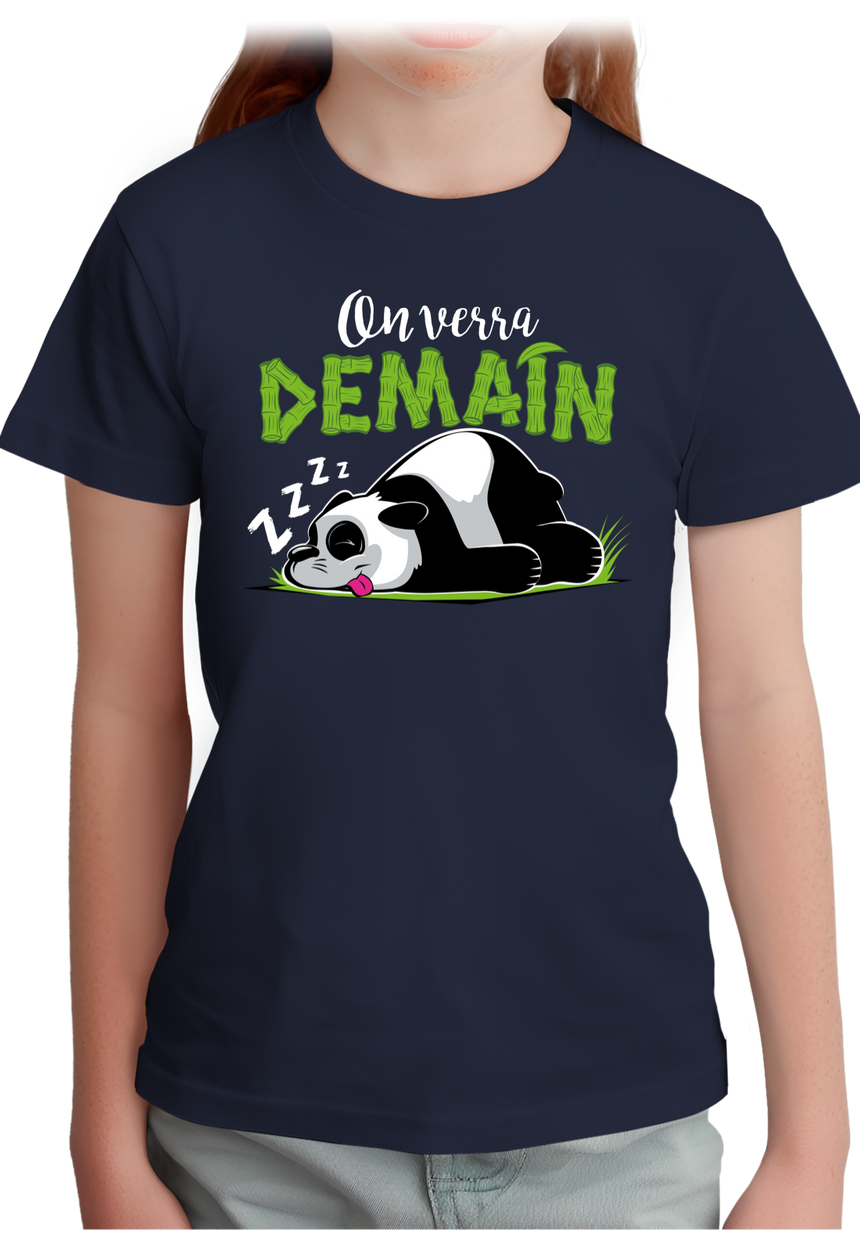 T-Shirt Fille On verra demain