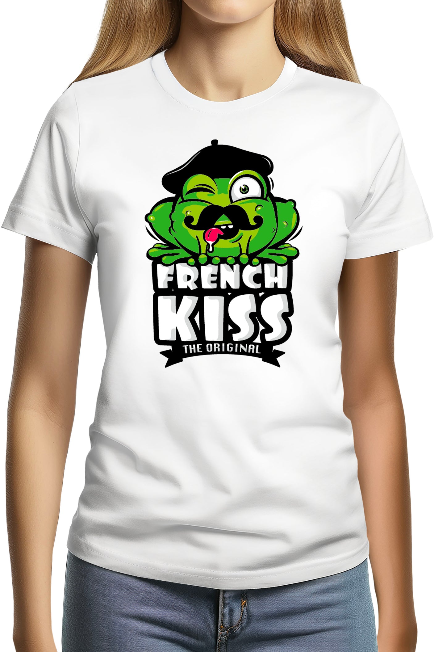 T-Shirt Femme French kiss la grenouille