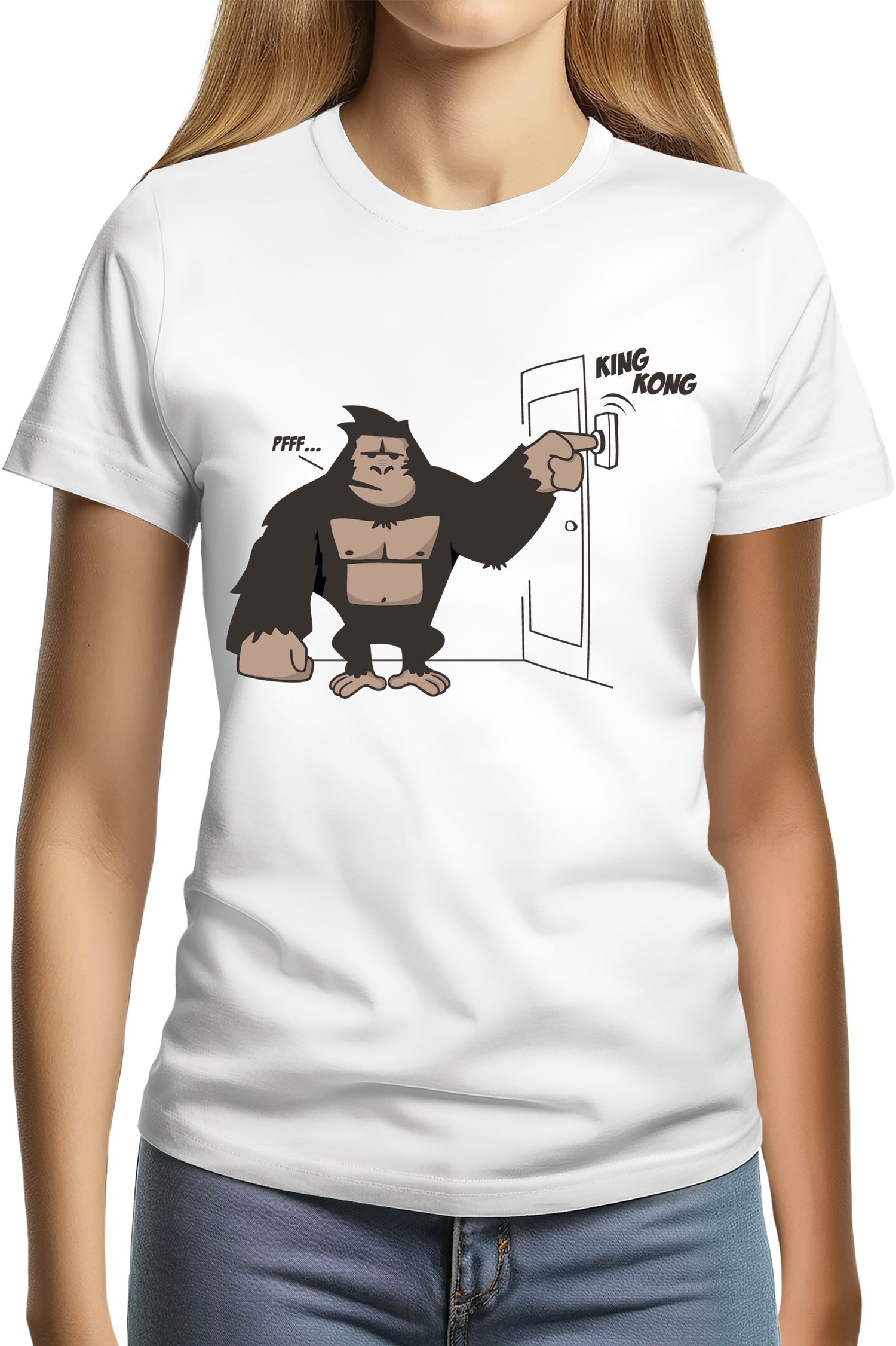 T-Shirt Femme King Kong sonnette