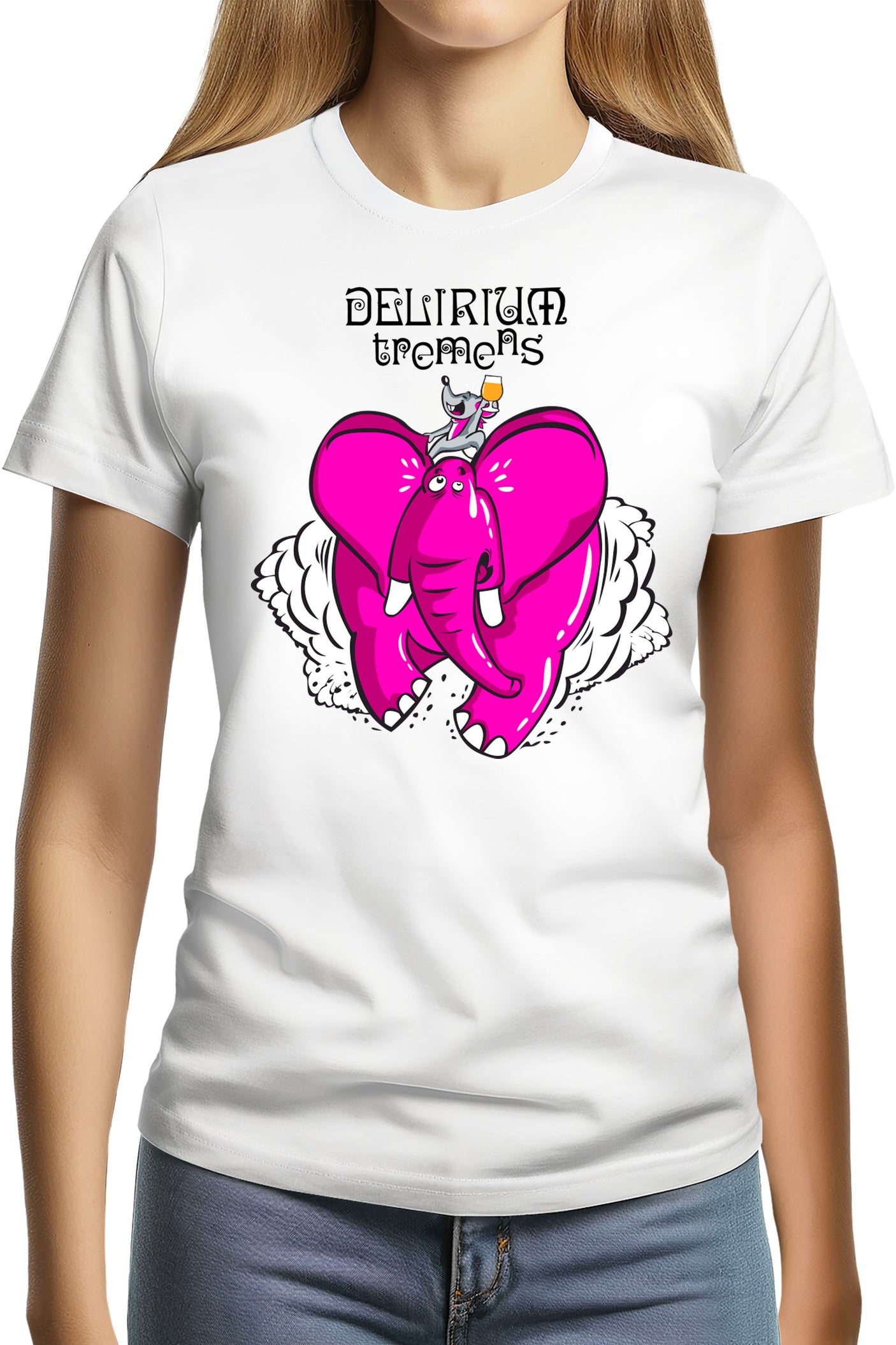 T-Shirt Femme Delirium tremens - Eléphant