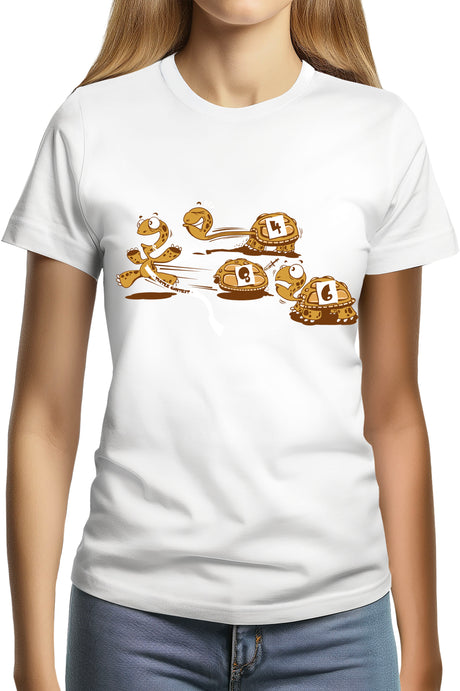 T-Shirt Femme Course de tortues