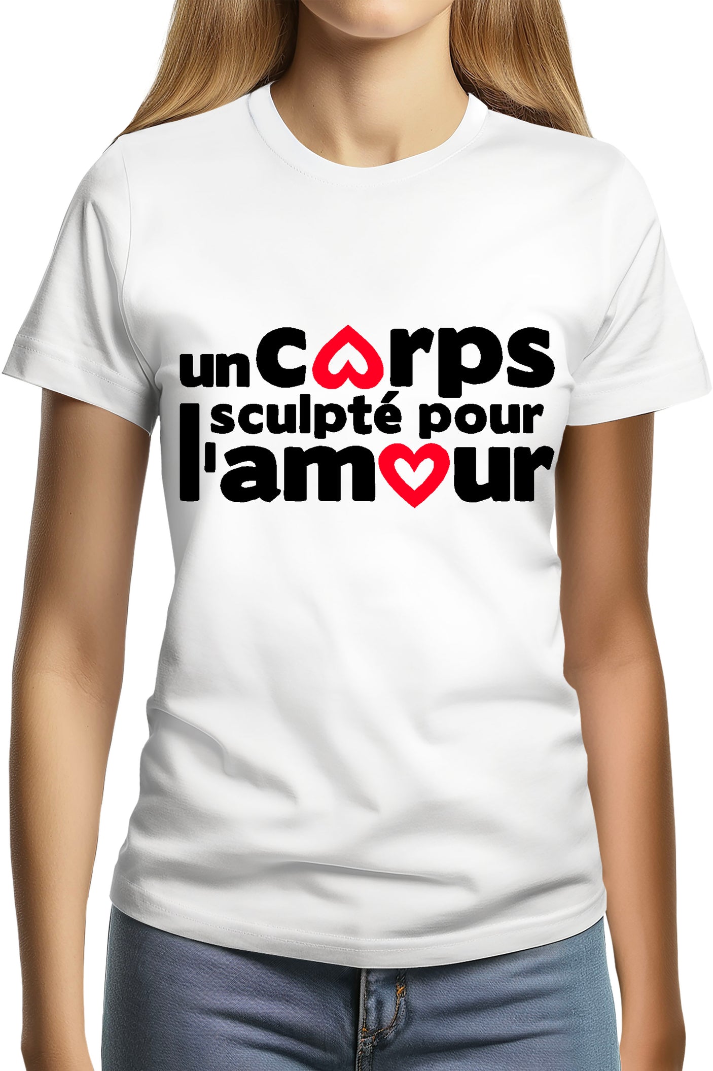 T-Shirt Femme Un Corps Sculpté Pour L'amour