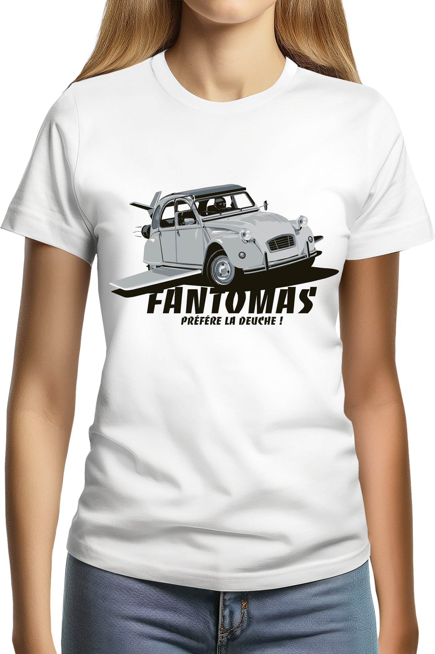 T-Shirt Femme Fantomas préfère la deuch