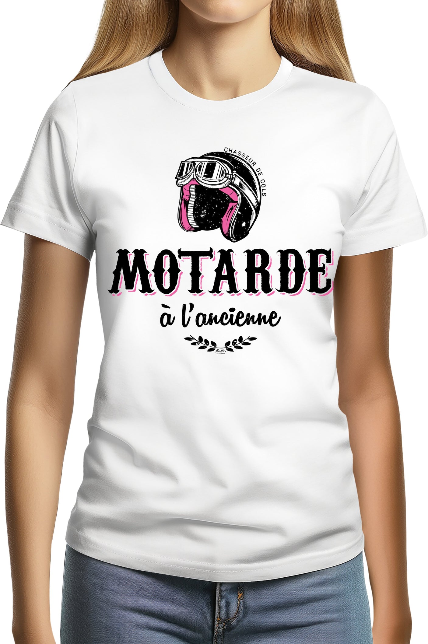 T-Shirt Femme Motarde à l'ancienne