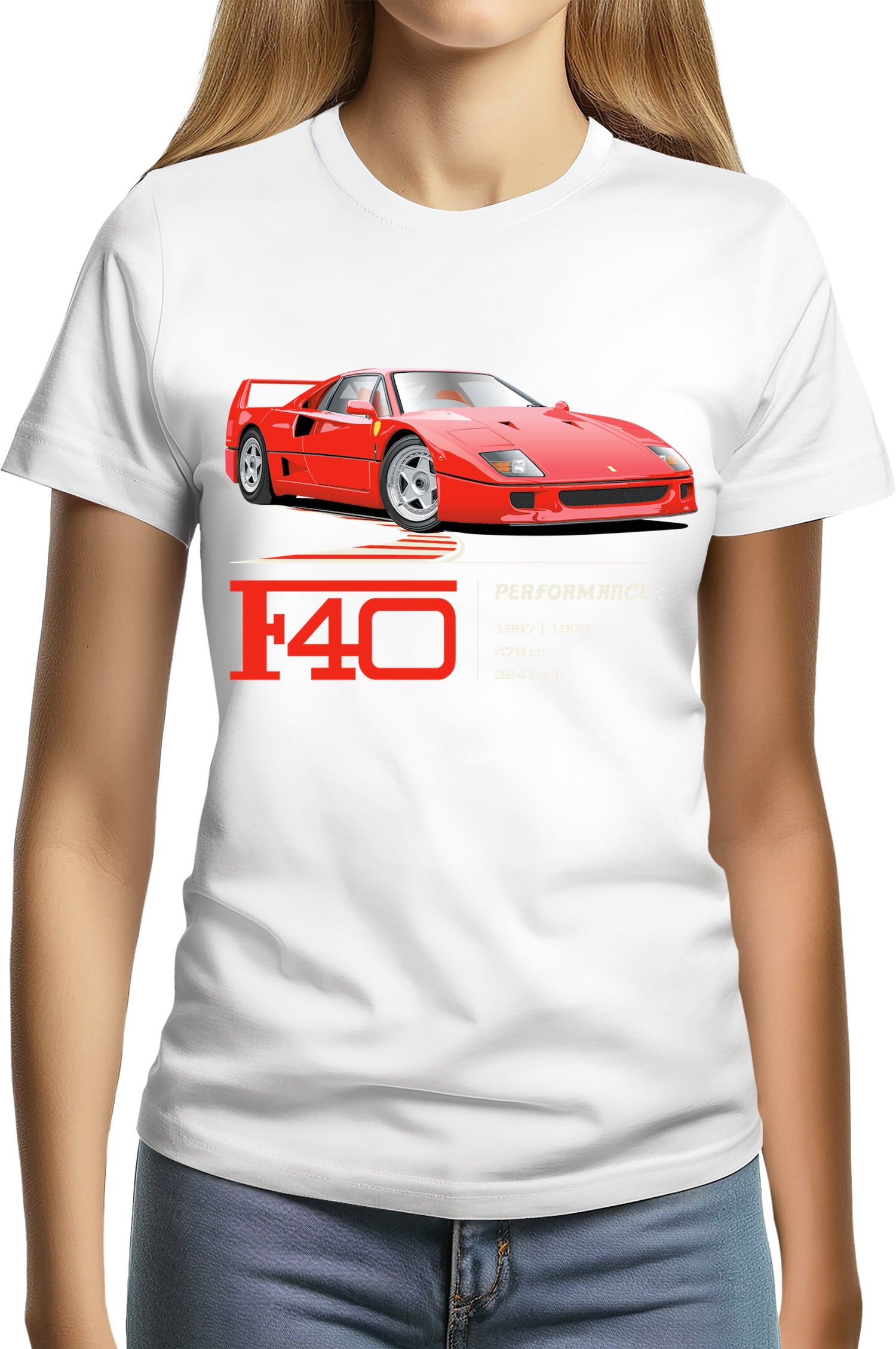 T-Shirt Femme F40 le V8 iconique