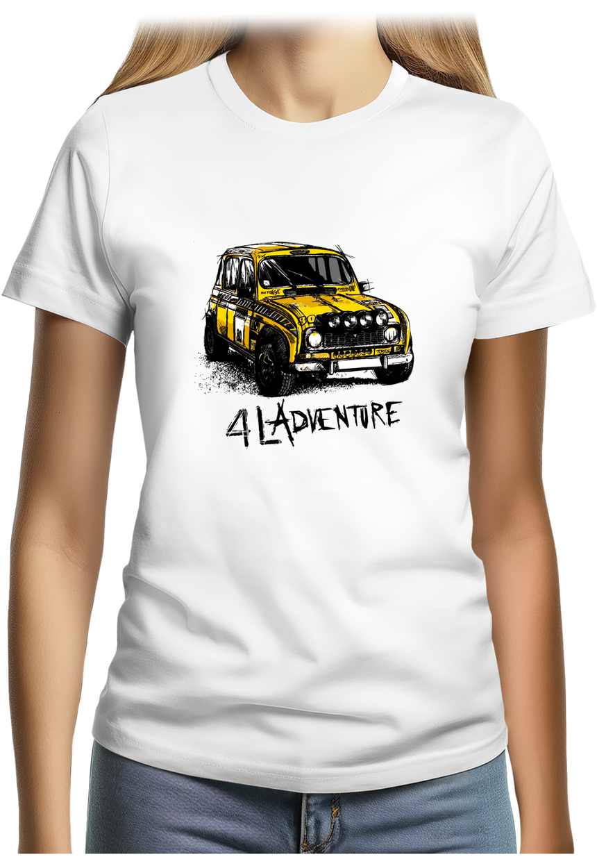 T-Shirt Femme L'aventure en voiture 4L