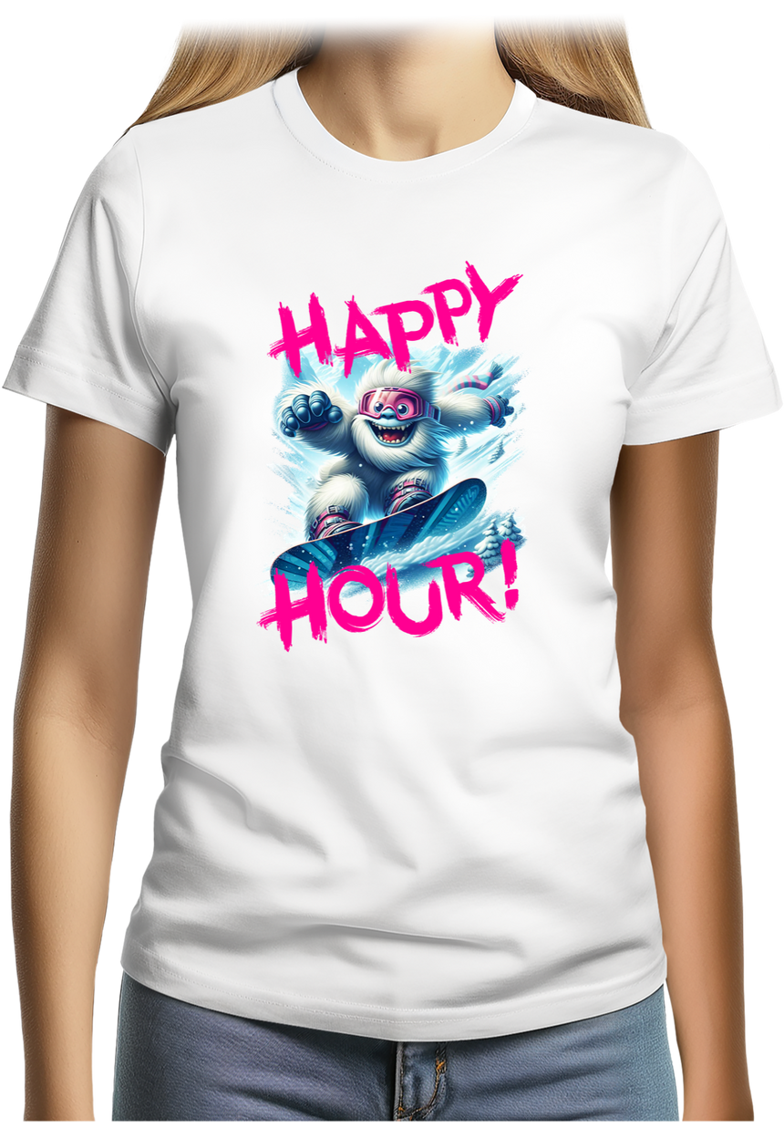 T-Shirt Femme Yeti snow en surf