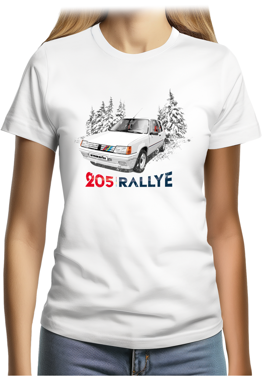 T-Shirt Femme Voiture 205 Rallye