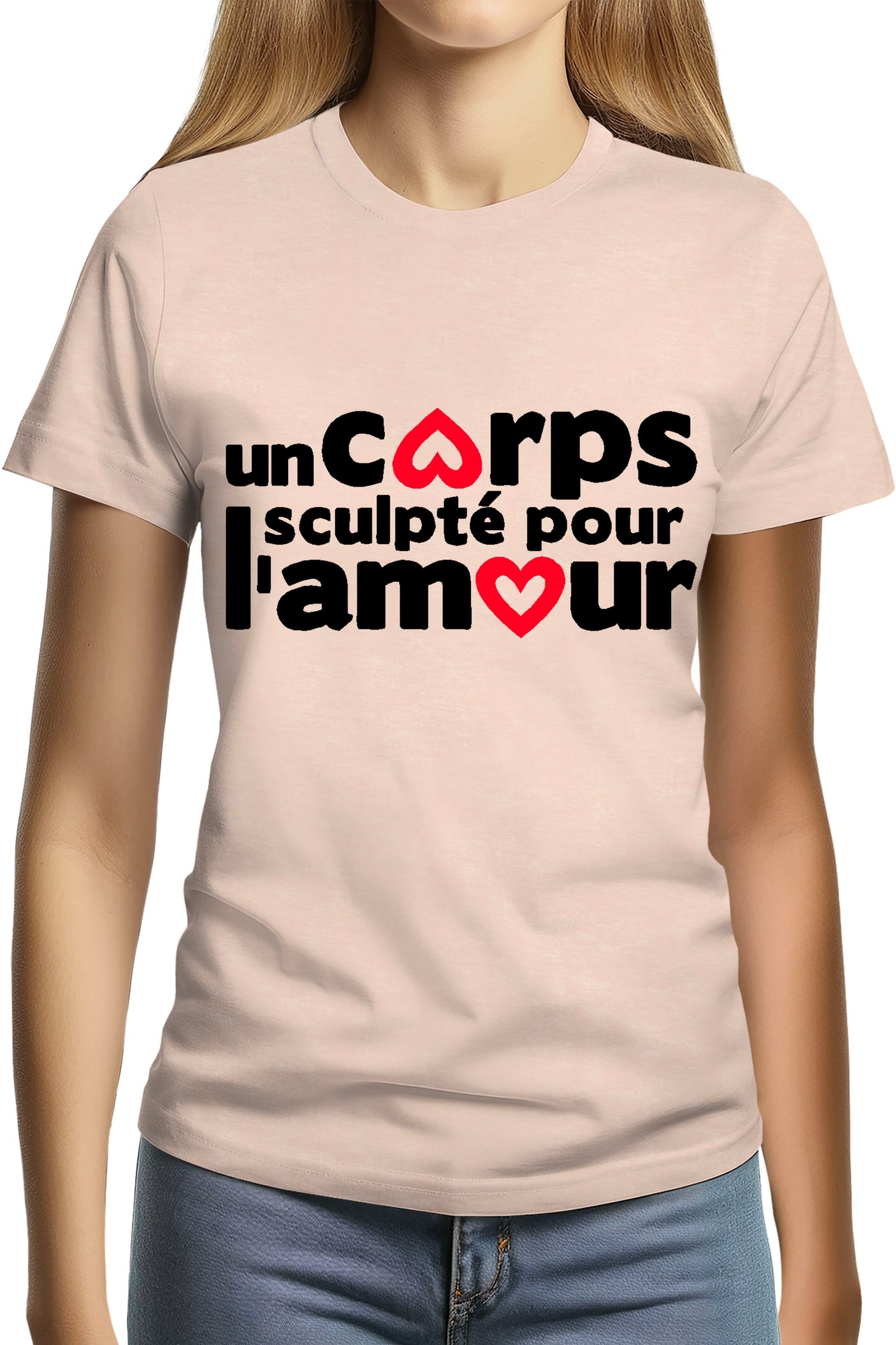 T-Shirt Femme Un Corps Sculpté Pour L'amour