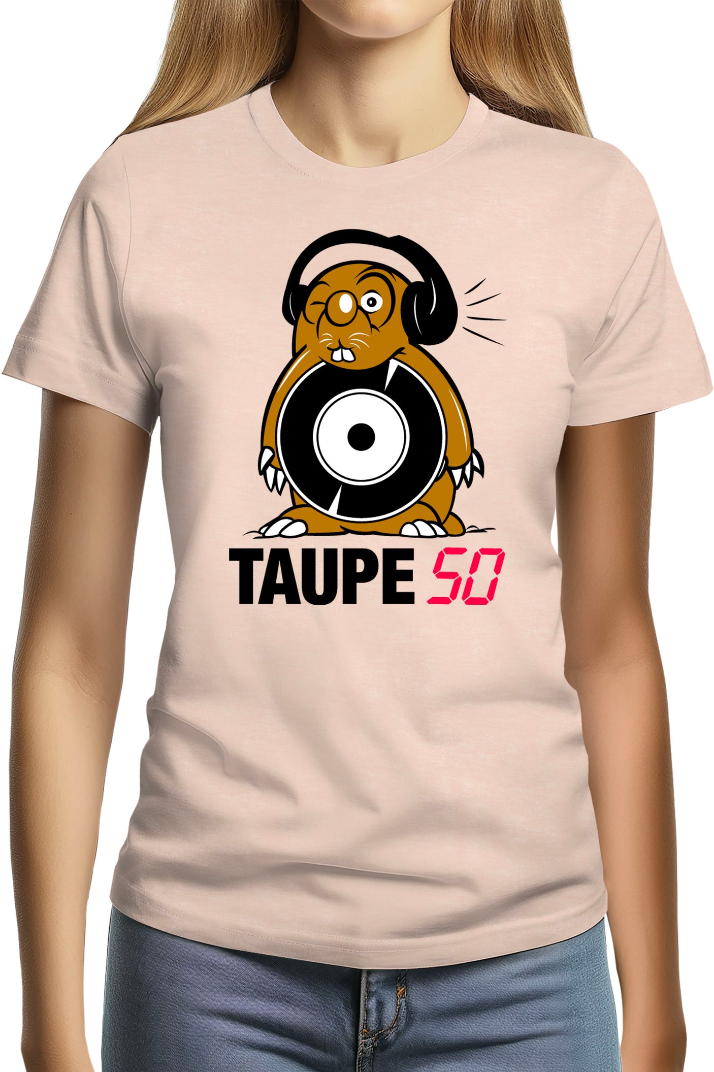 T-Shirt Femme Top 50 version Taupe 50