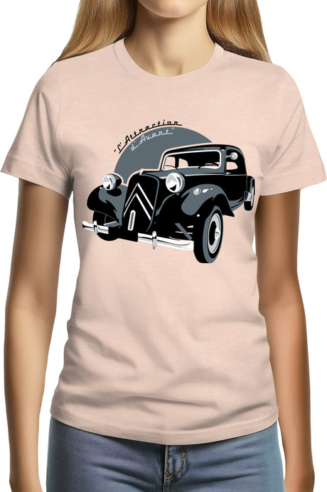 T-Shirt Femme La Traction, l'attraction d'avant