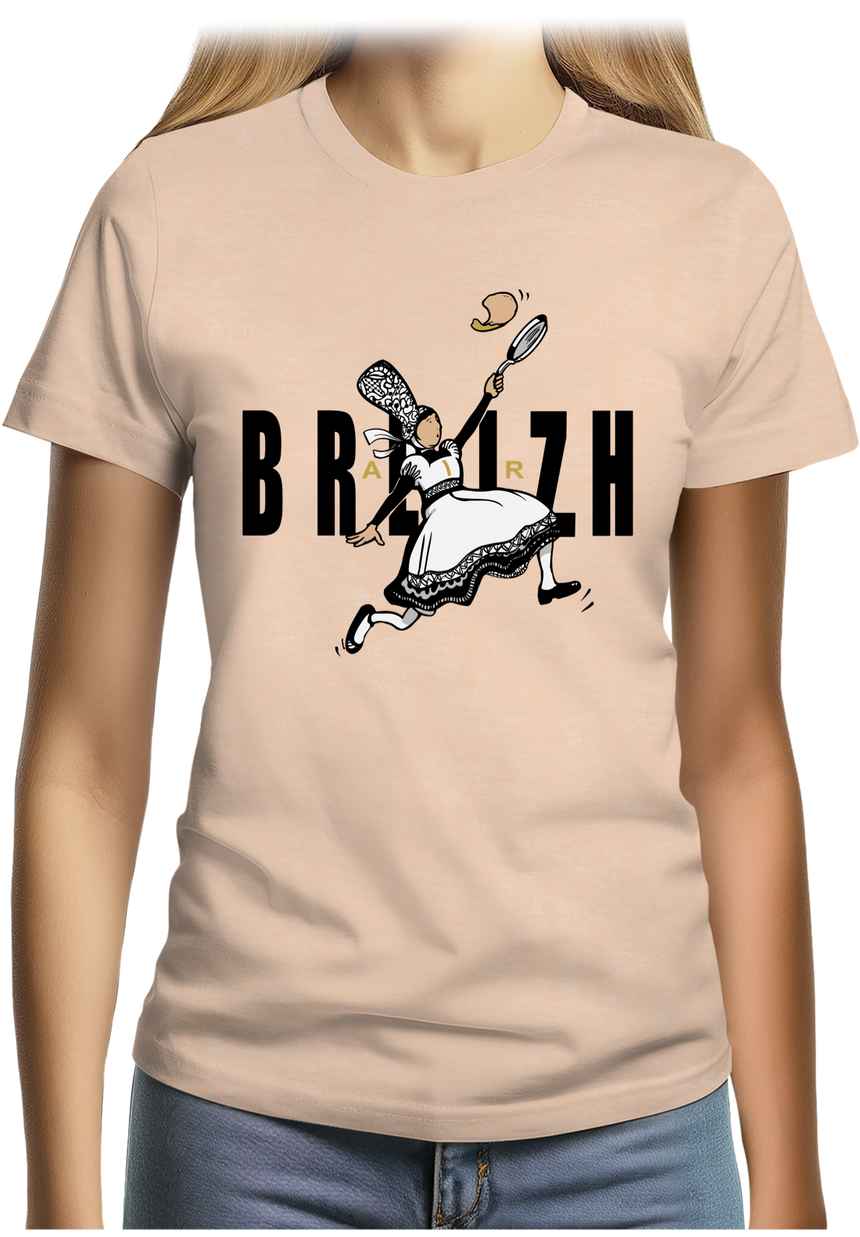 T-Shirt Femme Air Breizh les crêpes bretonnes sportives