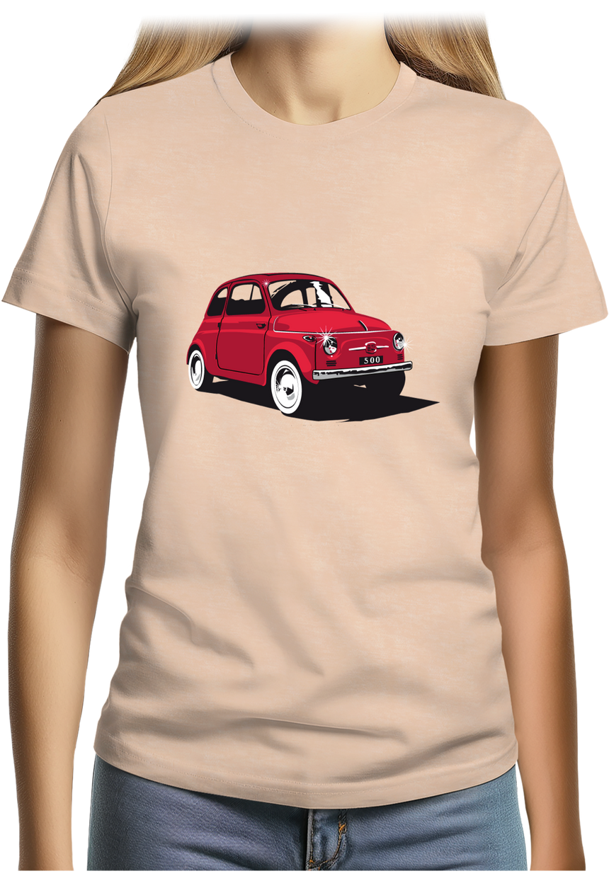 T-Shirt Femme Voiture Italienne 500 Luxe