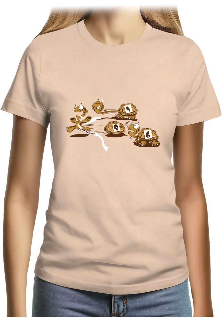 T-Shirt Femme Course de tortues