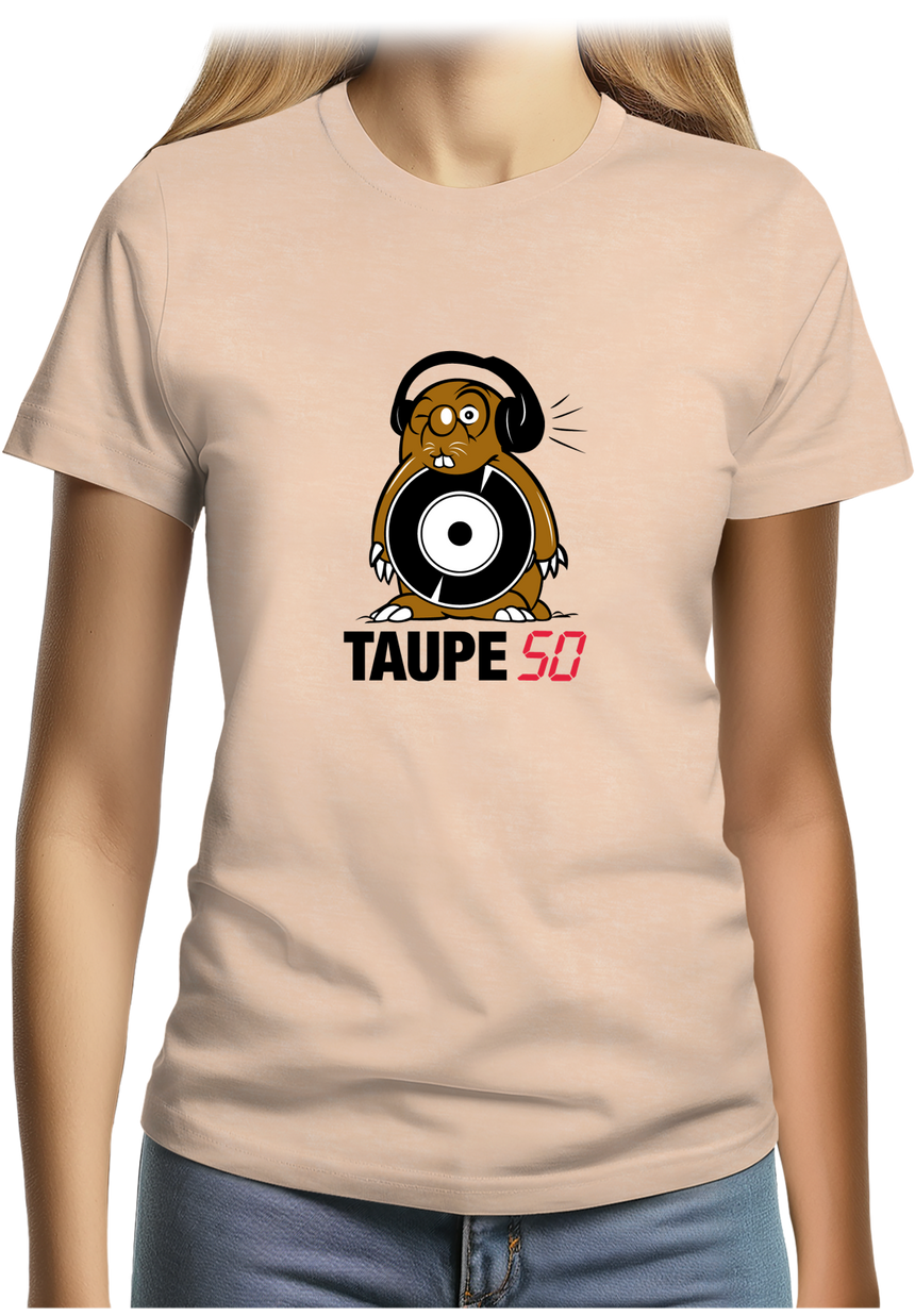 T-Shirt Femme Top 50 version Taupe 50