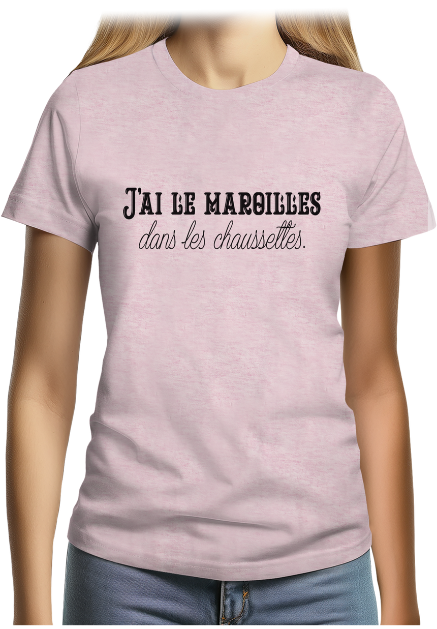 T-Shirt Femme J'ai le maroilles dans les chaussettes