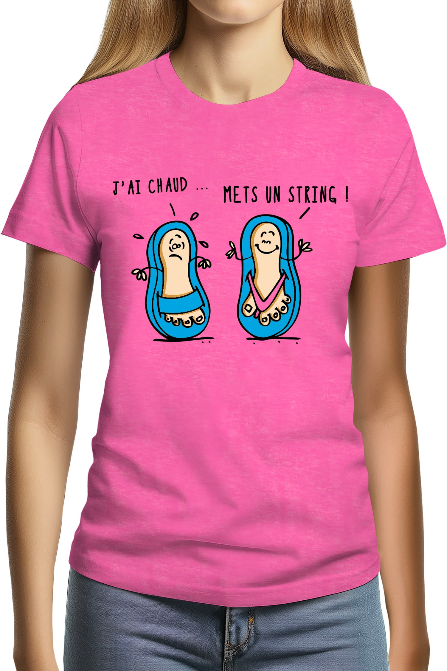 T-Shirt Femme Tong String