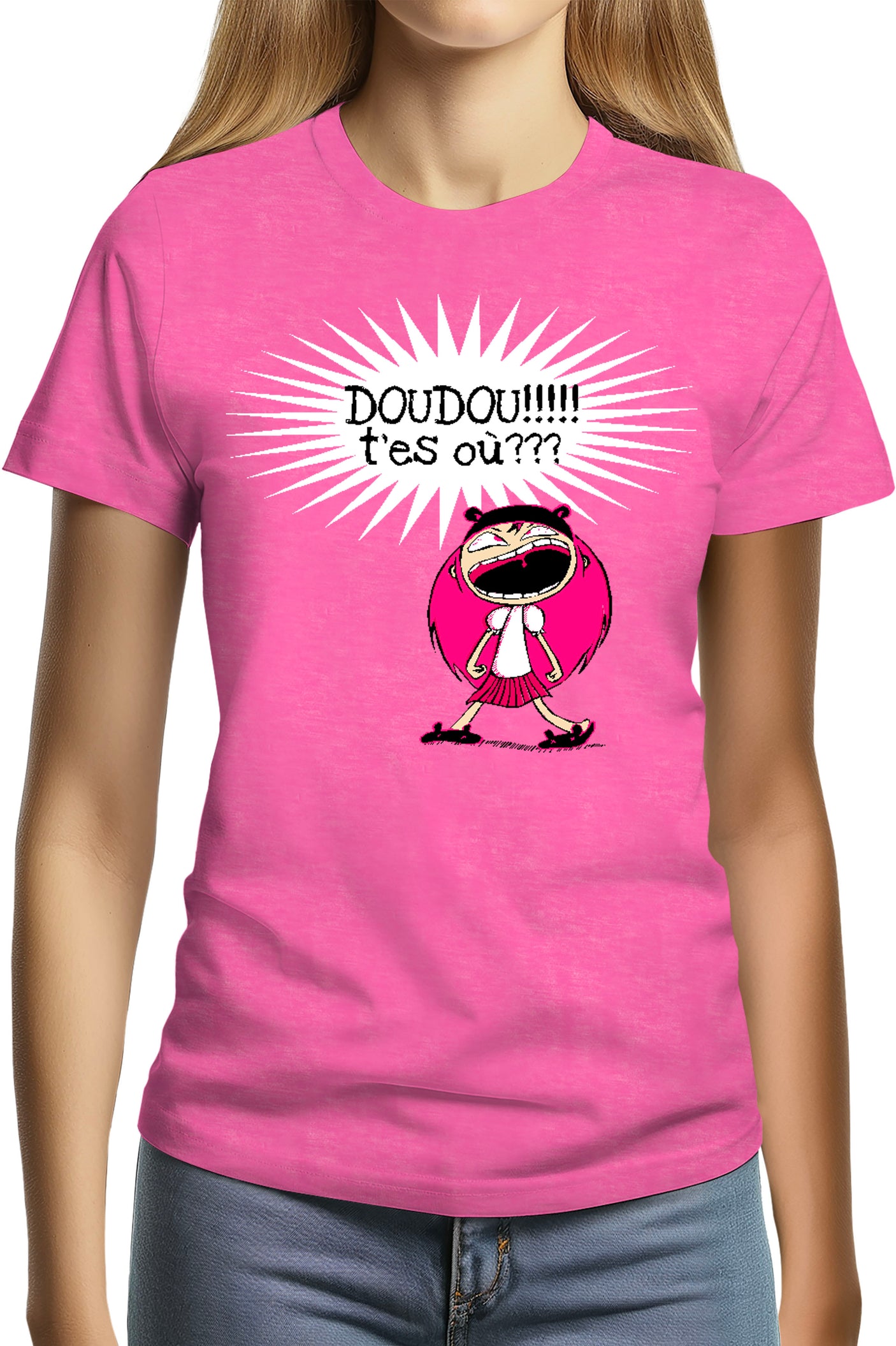 T-Shirt Femme Doudou T'es Où ?