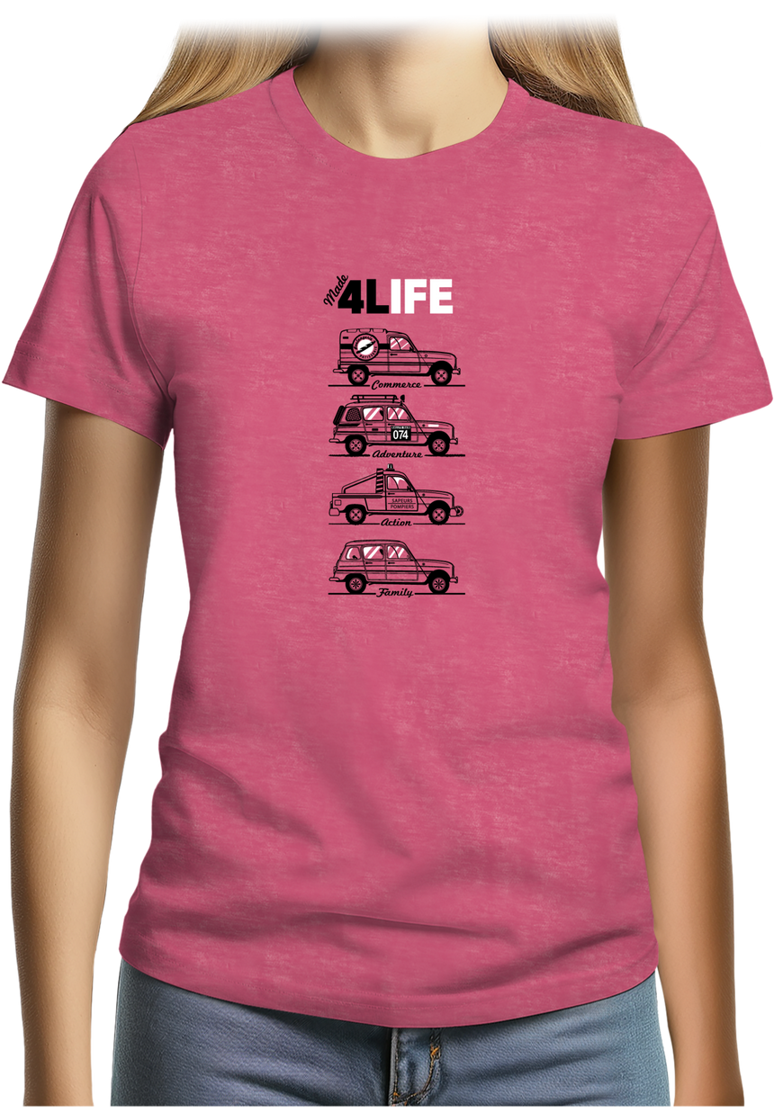 T-Shirt Femme Voiture 4L Life