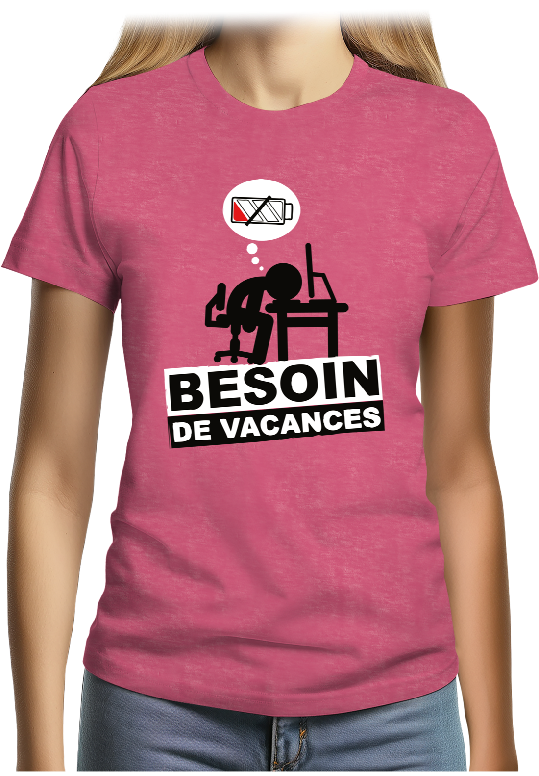 T-Shirt Femme Besoin de vacances