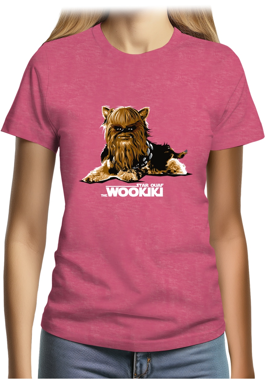 T-Shirt Femme Star ouaf, the Wookiki le chien