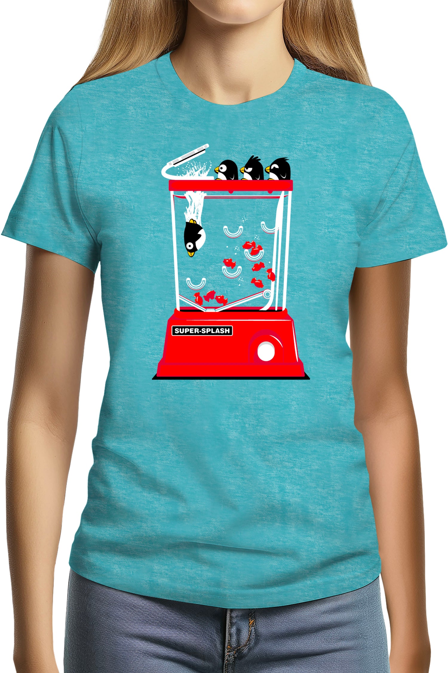 T-Shirt Femme Super Splash Pingouin