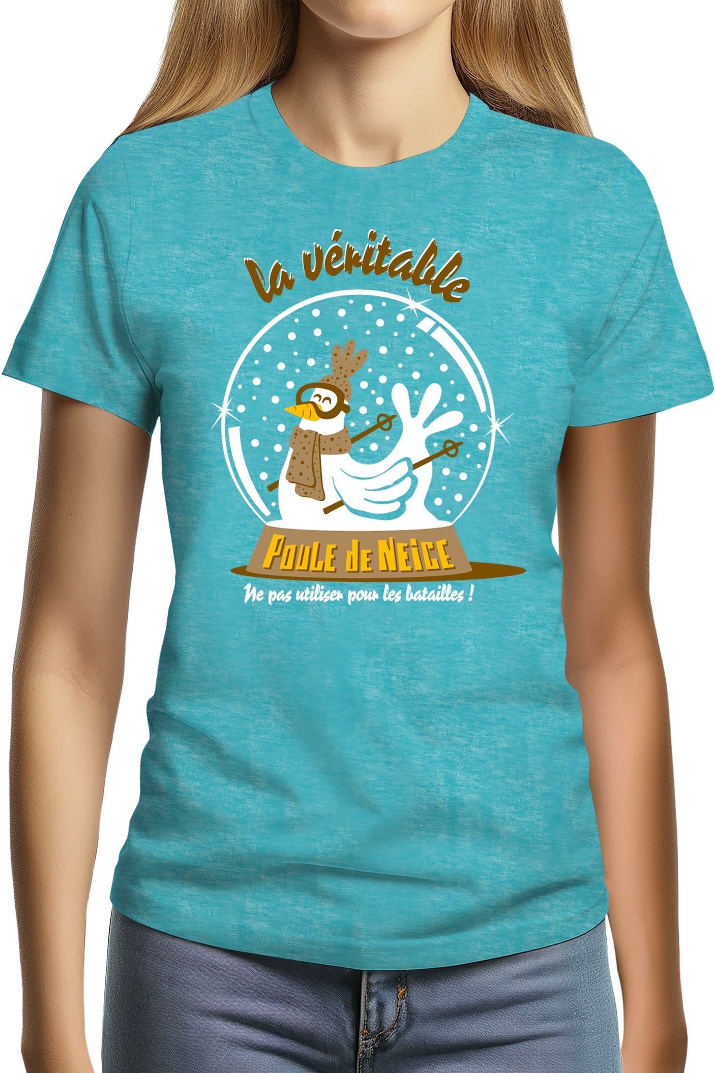 T-Shirt Femme Poule de neige