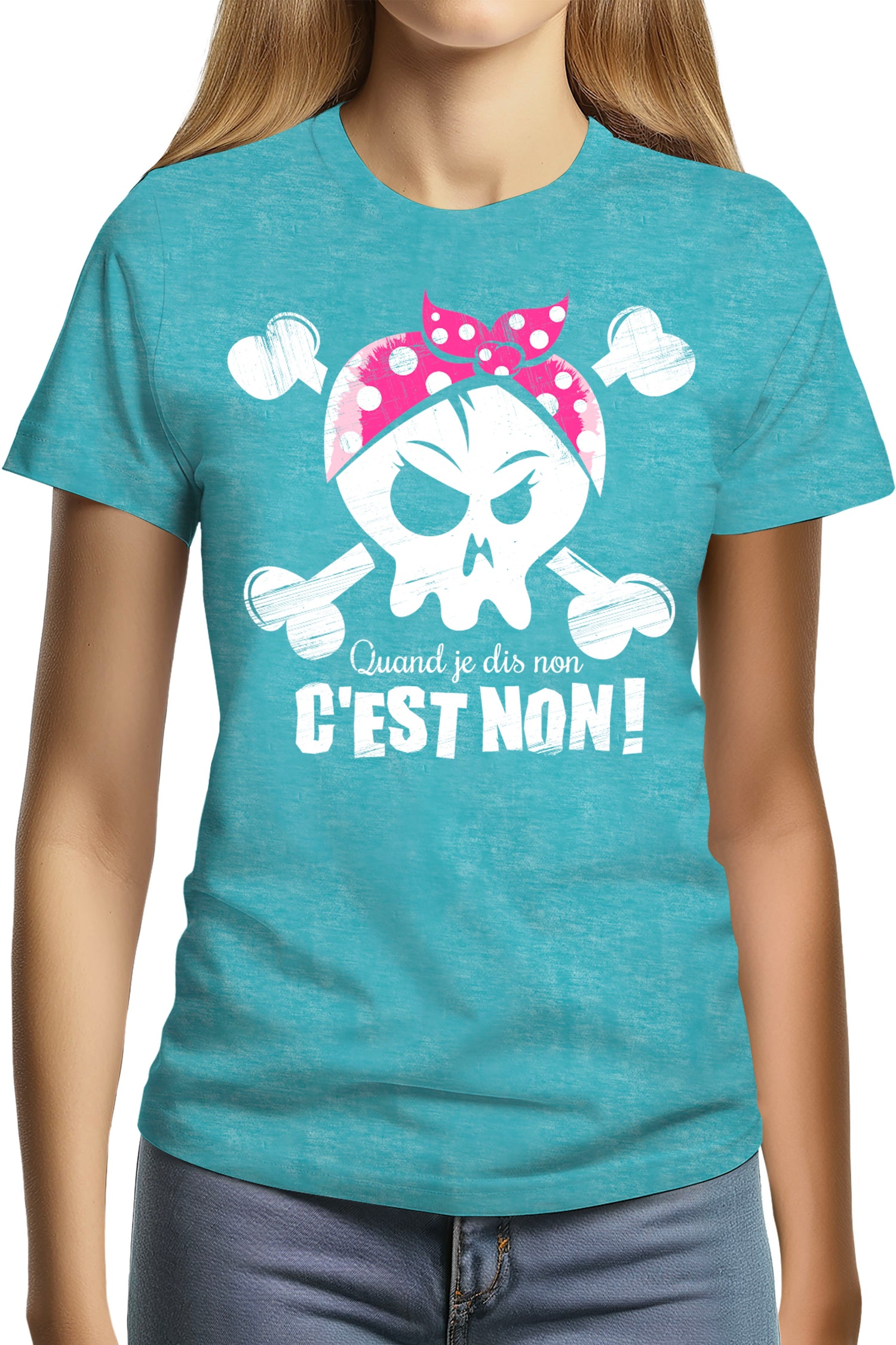 T-Shirt Femme Quand je dis non c'est non
