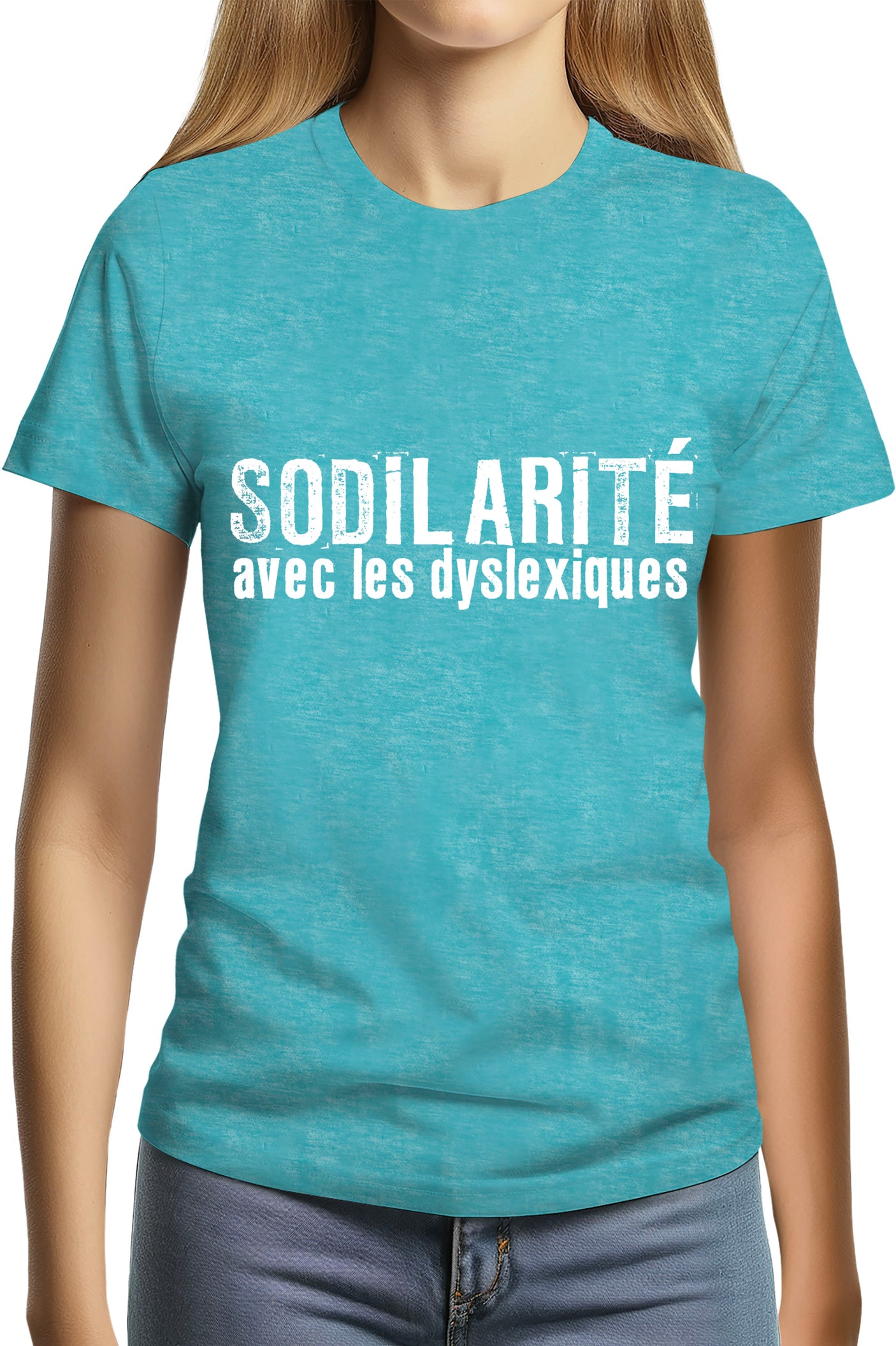 T-Shirt Femme Sodilarité avec les dyslexiques