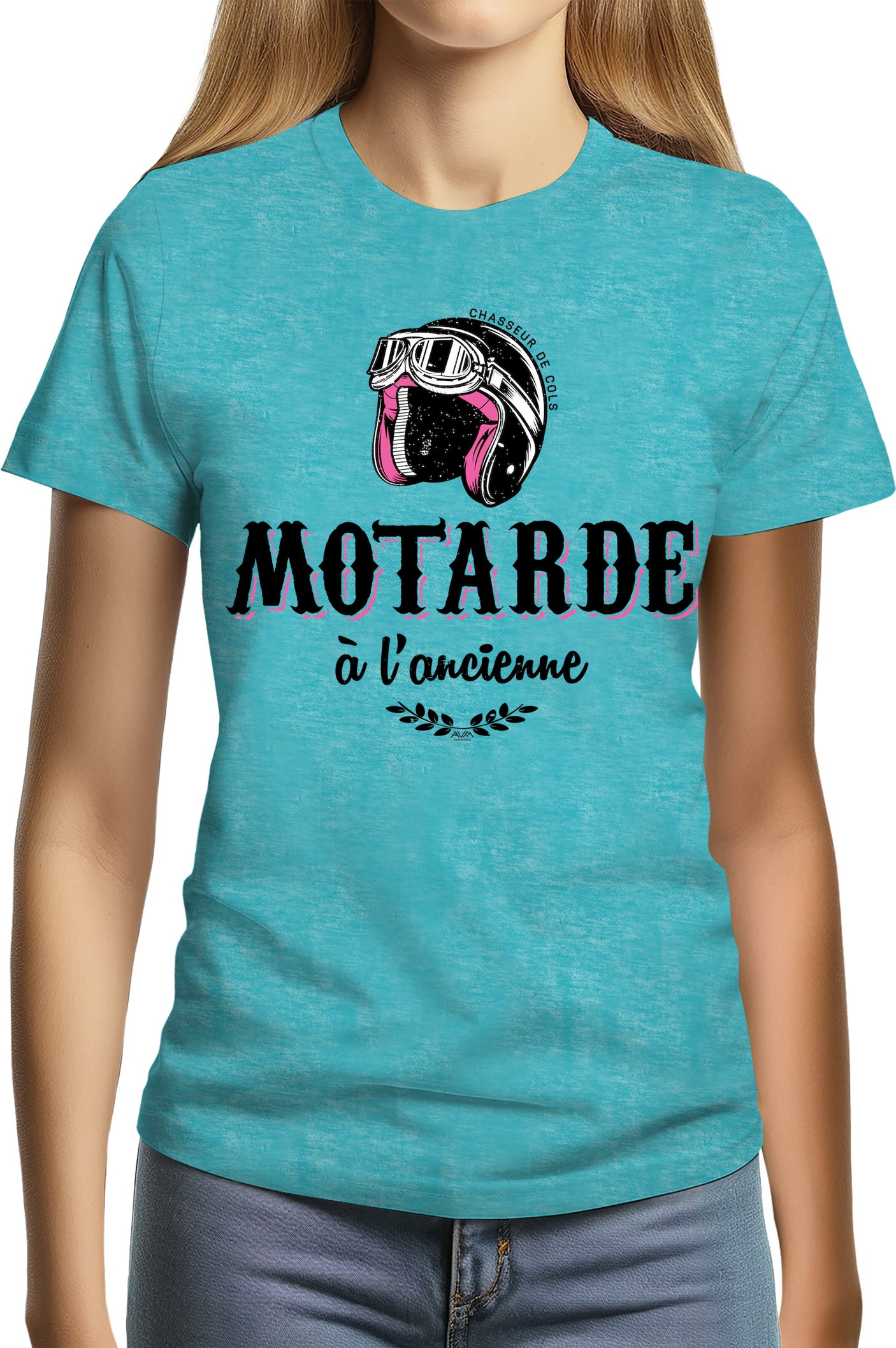 T-Shirt Femme Motarde à l'ancienne