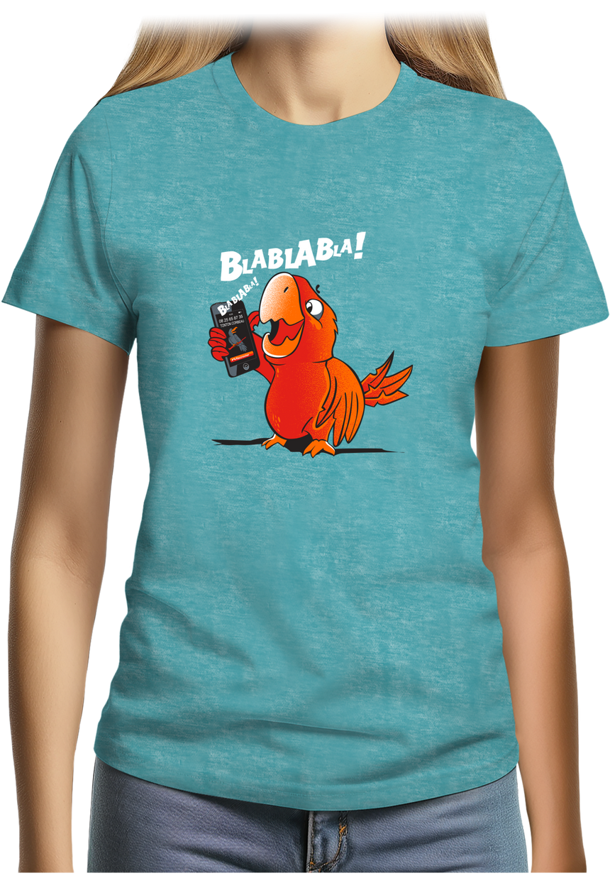 T-Shirt Femme Blablabla dit coco le Perroquet