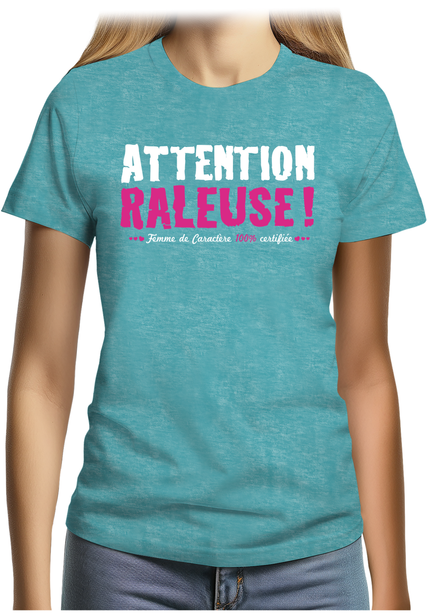 T-Shirt Femme Attention Râleuse Certifiée