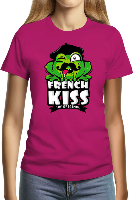 T-Shirt Femme French kiss la grenouille