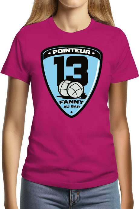 T-Shirt Femme Fanny au bar, pointeur