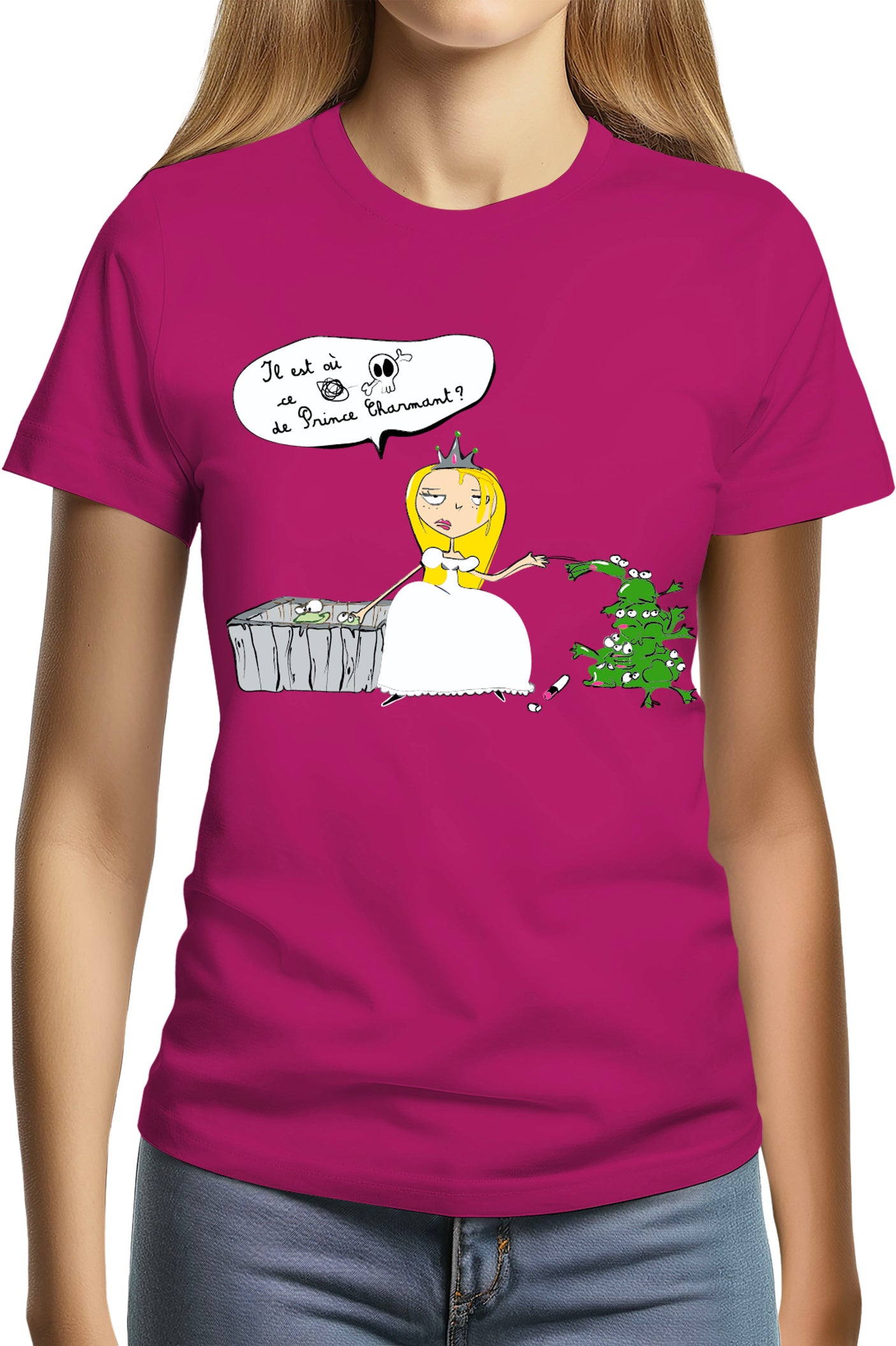 T-Shirt Femme Je cherche le prince charment