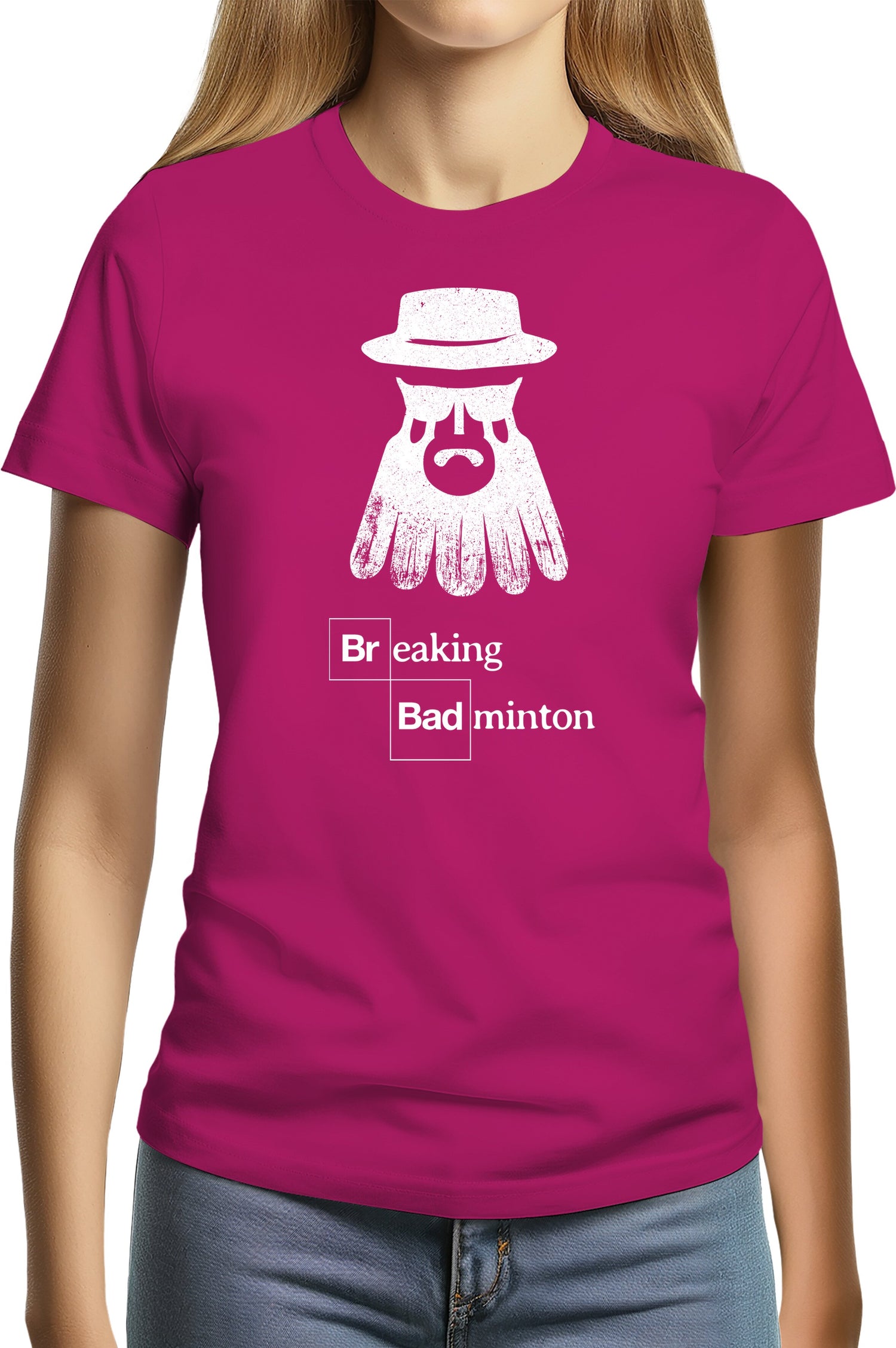 T-Shirt Femme Breaking Badminton