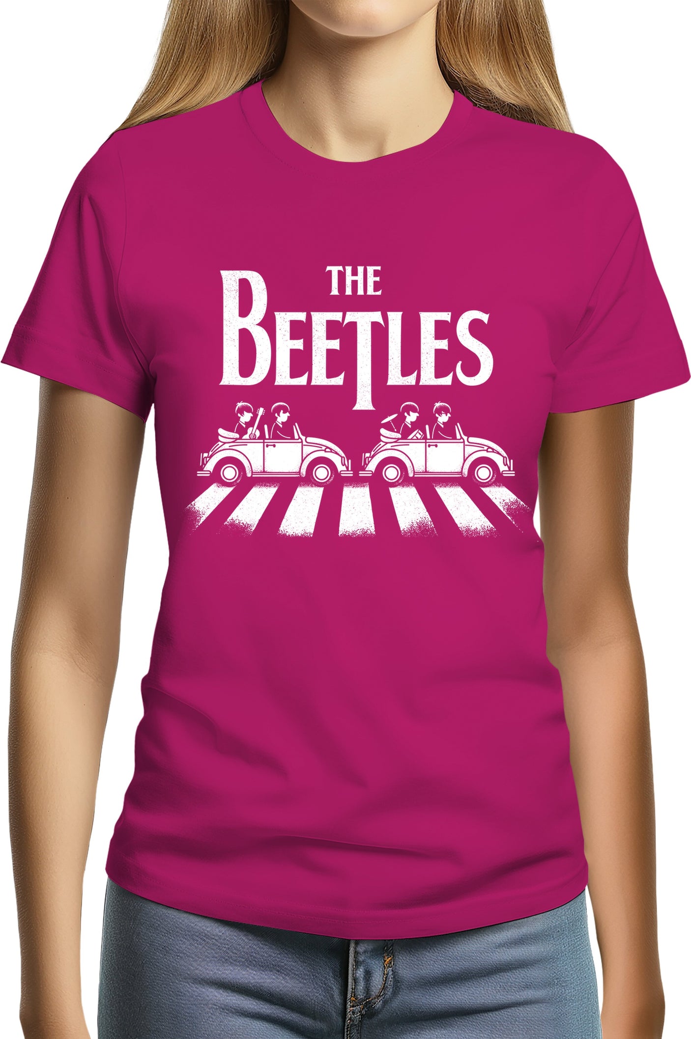 T-Shirt Femme The beetles, coccinelle qui traverse