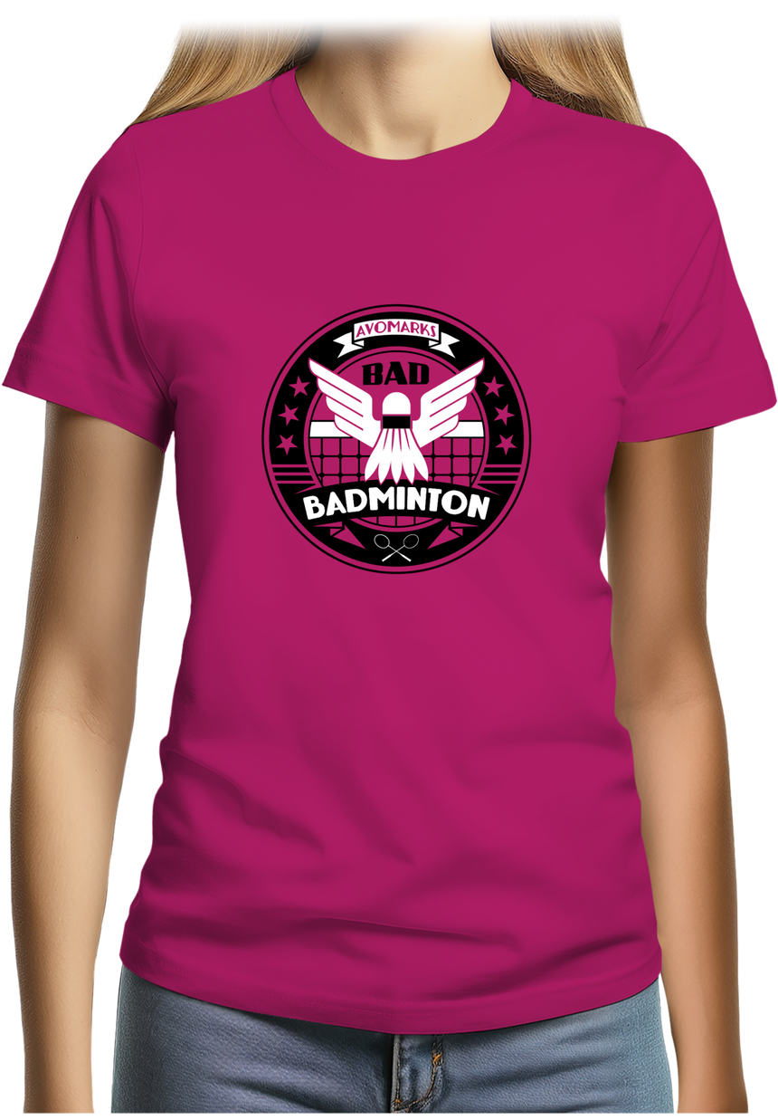 T-Shirt Femme Bad badminton university
